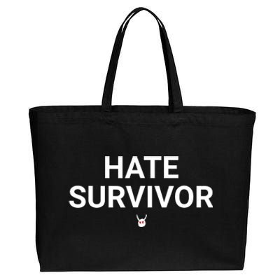 Hate Survivor Cotton Canvas Jumbo Tote