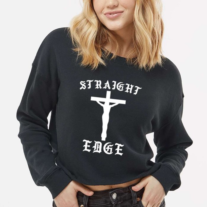 Heelest Store He Deserved It Cropped Pullover Crew