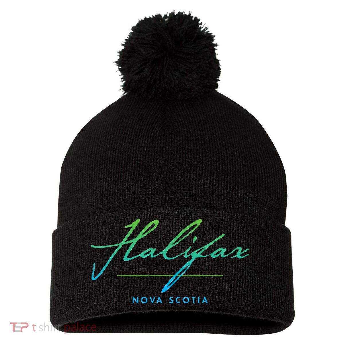 Halifax Scotia Pom Pom 12in Knit Beanie