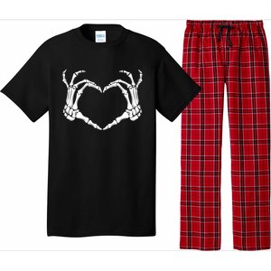 Halloween Skeleton Hands Heart Meaningful Gift Pajama Set