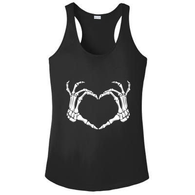 Halloween Skeleton Hands Heart Meaningful Gift Ladies PosiCharge Competitor Racerback Tank