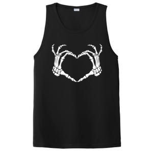 Halloween Skeleton Hands Heart Meaningful Gift PosiCharge Competitor Tank