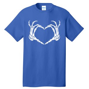 Halloween Skeleton Hands Heart Meaningful Gift Tall T-Shirt