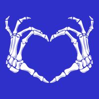 Halloween Skeleton Hands Heart Meaningful Gift Button