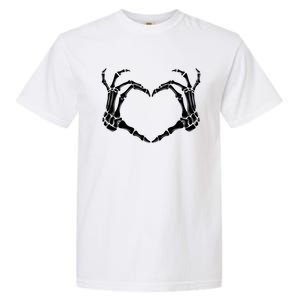 Halloween Skeleton Hands Heart Meaningful Gift Garment-Dyed Heavyweight T-Shirt