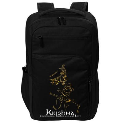 Hindu S Hinduism Diwali Festival Gods Lord Krishna Impact Tech Backpack