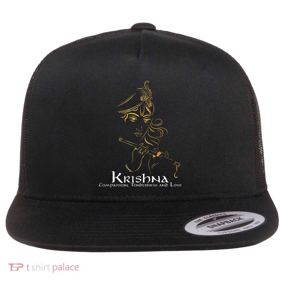 Hindu S Hinduism Diwali Festival Gods Lord Krishna Flat Bill Trucker Hat