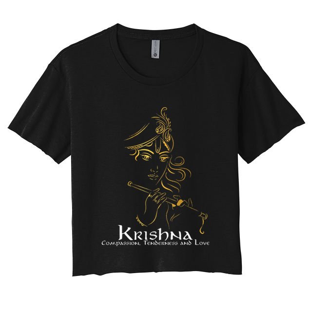 Hindu S Hinduism Diwali Festival Gods Lord Krishna Crop Top