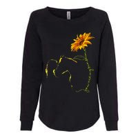 Horse Sunflower Horseback Riding Equestrian Horse Lover Womens California Wash Sweatshirt