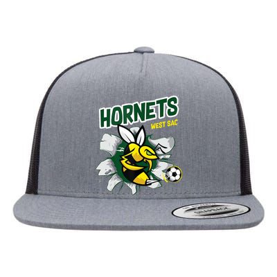 Hornets Soccer Flat Bill Trucker Hat