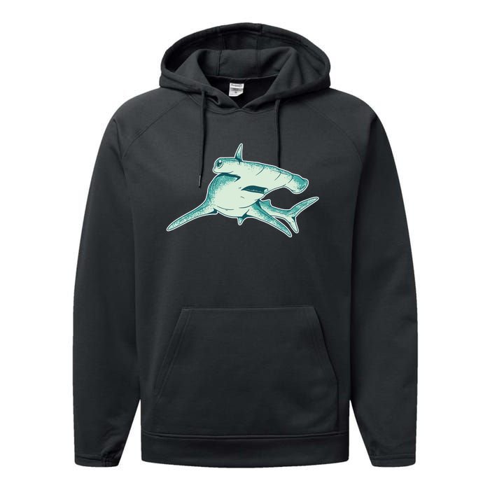 Hammerhead Shark Performance Fleece Hoodie