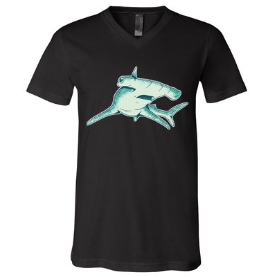 Hammerhead Shark V-Neck T-Shirt