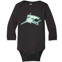 Hammerhead Shark Baby Long Sleeve Bodysuit