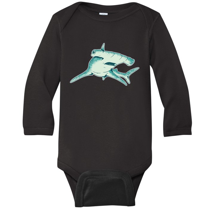 Hammerhead Shark Baby Long Sleeve Bodysuit