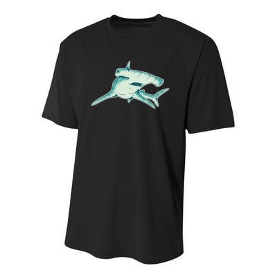 Hammerhead Shark Youth Performance Sprint T-Shirt