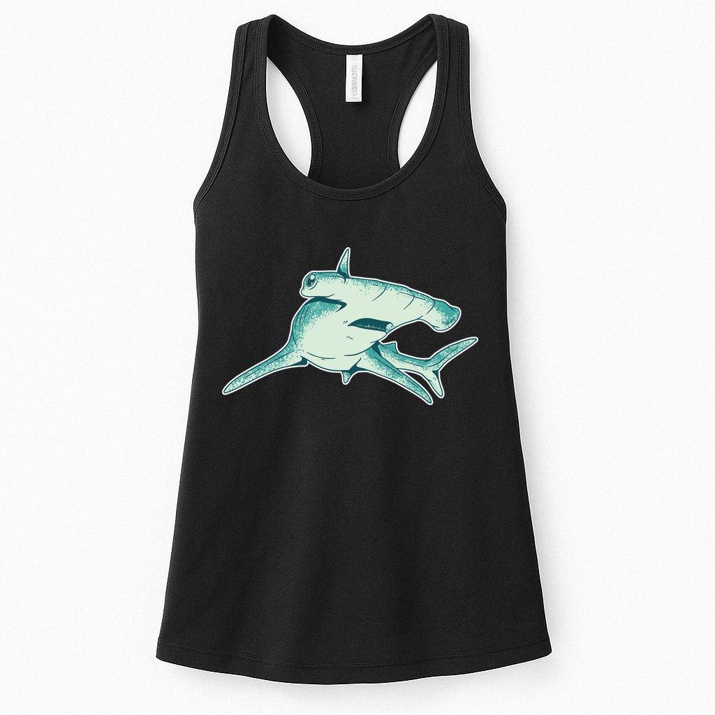 Hammerhead Shark Womens Tank Top