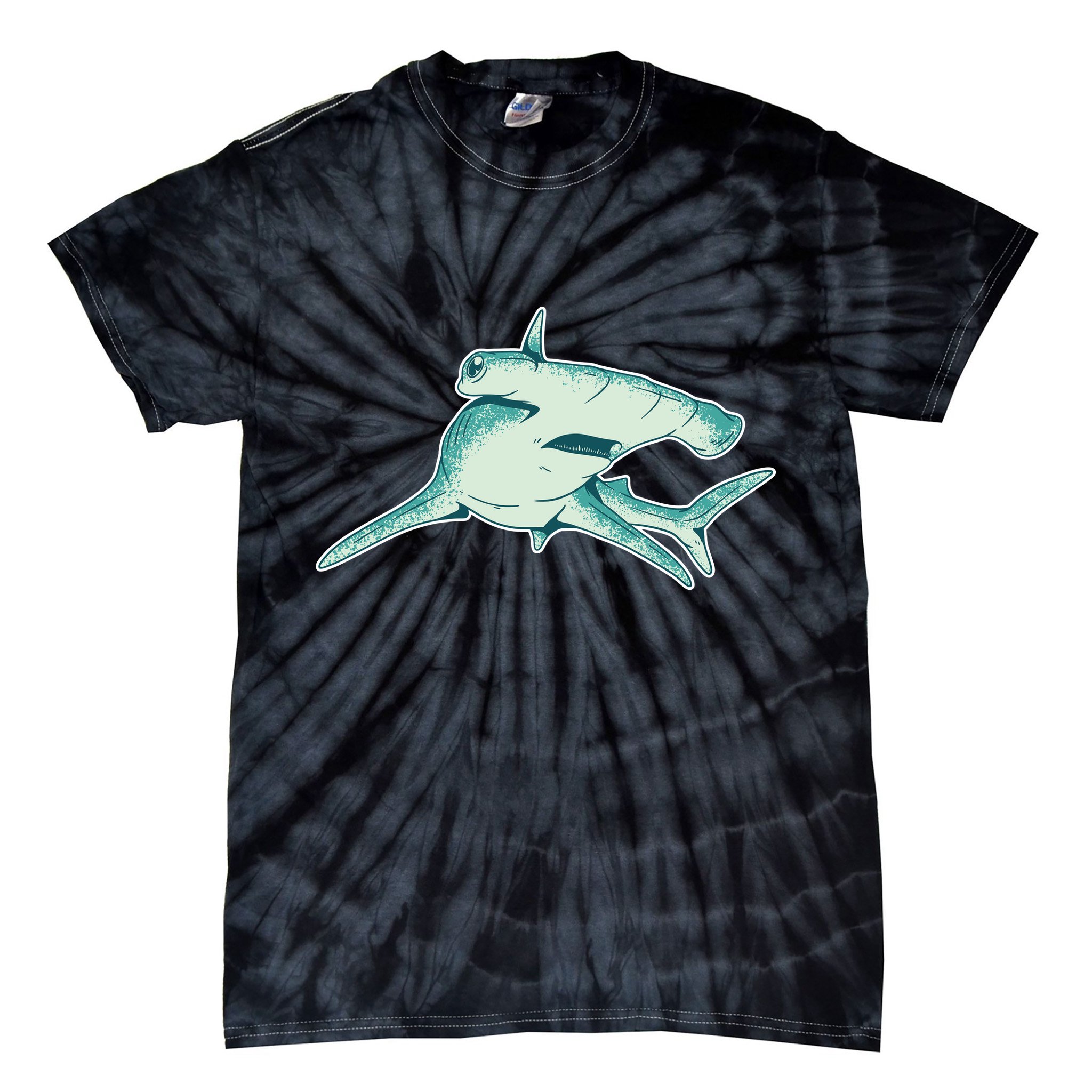 Hammerhead Shark Tie-Dye T-Shirt