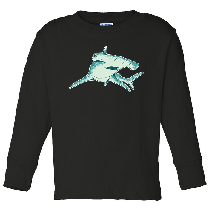 Hammerhead Shark Toddler Long Sleeve Shirt