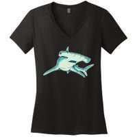 Hammerhead Shark Women's V-Neck T-Shirt