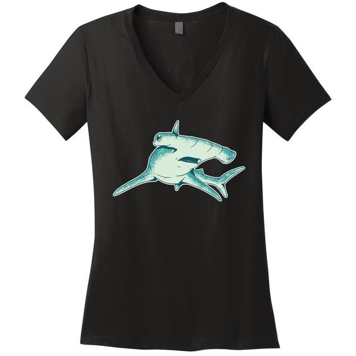 Hammerhead Shark Women's V-Neck T-Shirt