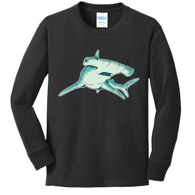 Hammerhead Shark Kids Long Sleeve Shirt