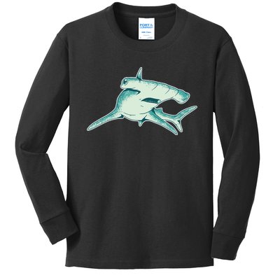 Hammerhead Shark Kids Long Sleeve Shirt