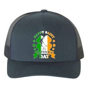 Happy Saint Hatrick's Day Irish Hockey Player St Patrick's Funny Gift Yupoong Adult 5-Panel Trucker Hat