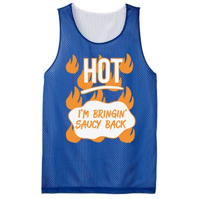 HOT SAUCES Halloween Costumes Im Bringing Saucy Back Mesh Reversible Basketball Jersey Tank