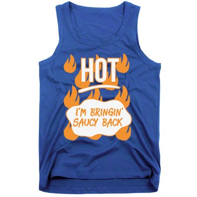 HOT SAUCES Halloween Costumes Im Bringing Saucy Back Tank Top