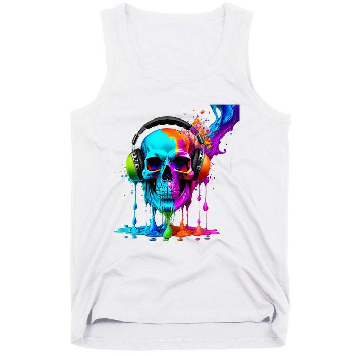 Headphone Skull Tank Top