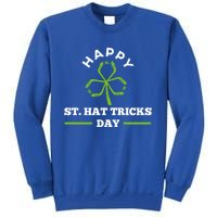 Happy St Hat Tricks Day Hockey Sticks Shamrock Gift Sweatshirt