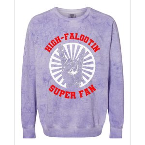 Highfalootin Superfan Colorblast Crewneck Sweatshirt