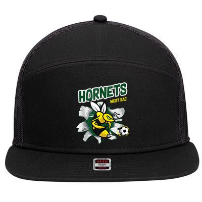 Hornets Soccer 7 Panel Mesh Trucker Snapback Hat