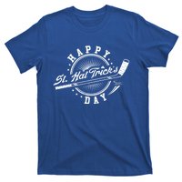 Happy St Hat Trick's Day St Patrick's Day Hockey Design Funny Gift T-Shirt