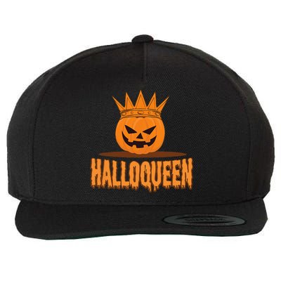 Halloqueen Spooky Happy Halloween Pumpkin Wool Snapback Cap