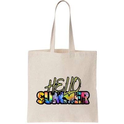 Hello Summer Hawaii Beach Summer Vacation Family Tie Dye Bag