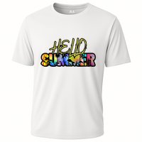Hello Summer Hawaii Beach Summer Vacation Family Tie Dye Cooling Performance Crew T-Shirt