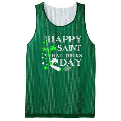 Happy Saint Hat Tricks Day Funny St PatrickS Day Ice Hockey Mesh Reversible Basketball Jersey Tank