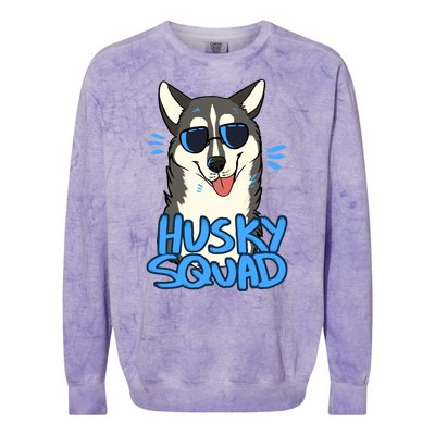 Husky Squad Colorblast Crewneck Sweatshirt