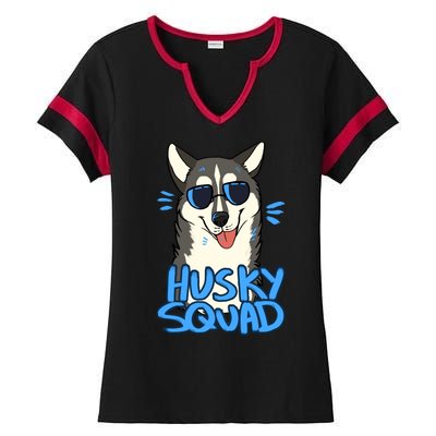 Husky Squad Ladies Halftime Notch Neck Tee