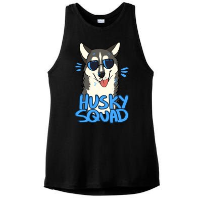 Husky Squad Ladies PosiCharge Tri-Blend Wicking Tank