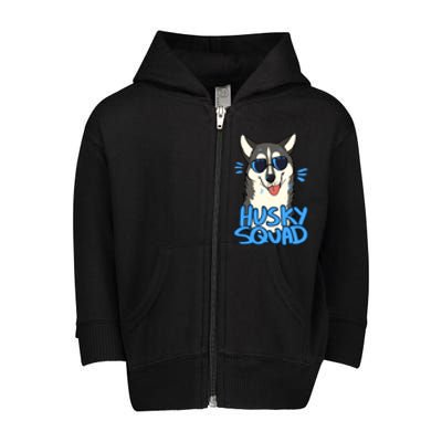 Husky Squad Toddler Zip Fleece Hoodie