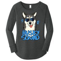 Husky Squad Women's Perfect Tri Tunic Long Sleeve Shirt