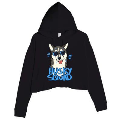 Husky Squad Crop Fleece Hoodie