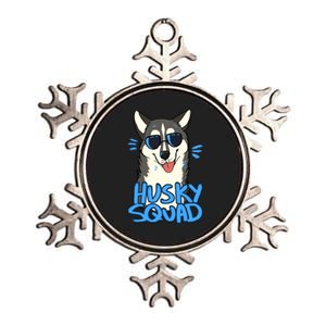 Husky Squad Metallic Star Ornament