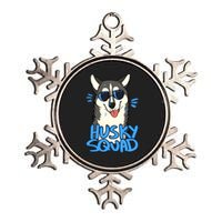 Husky Squad Metallic Star Ornament