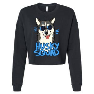 Husky Squad Cropped Pullover Crew