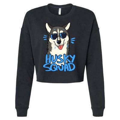 Husky Squad Cropped Pullover Crew