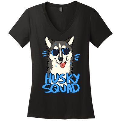 Husky Squad Women's V-Neck T-Shirt