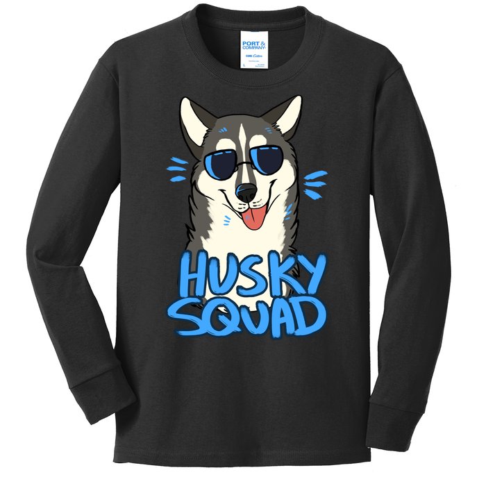 Husky Squad Kids Long Sleeve Shirt